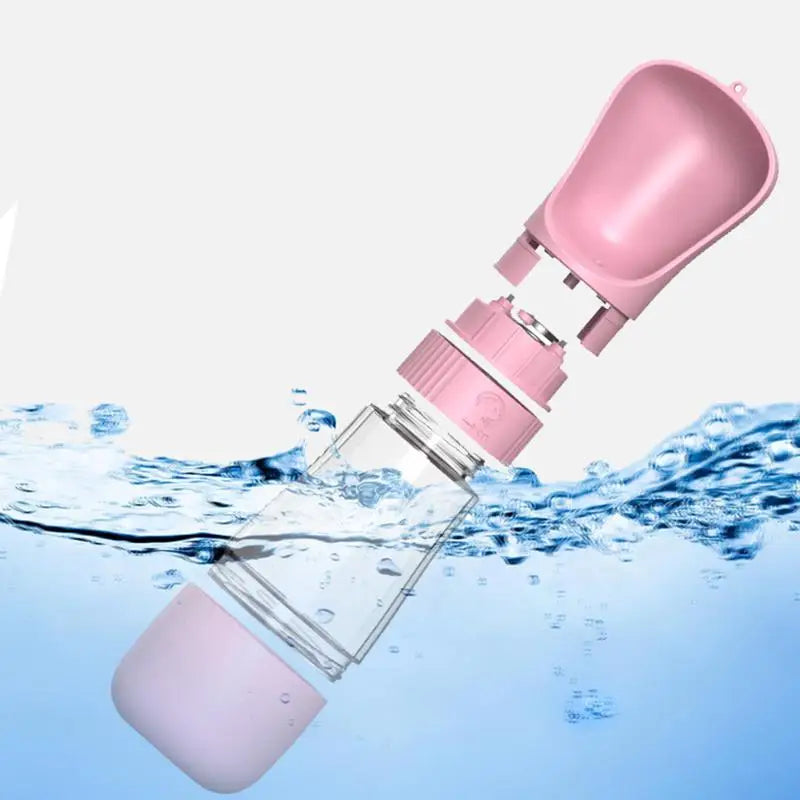 🚶‍♂️🐾 PawBloom™ 2-in-1 Travel Water Bottle & Feeder