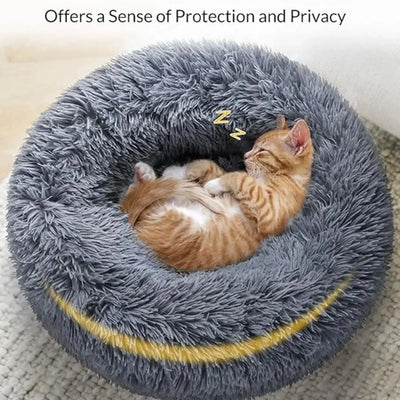 🐾 Pawline™ Calming Plush Pet Bed